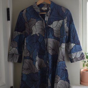 Zuri Kenya Blue Leaf Dress